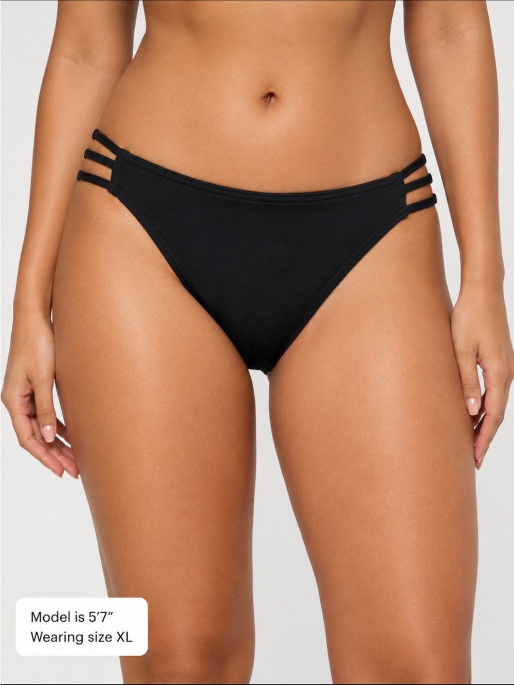 *NWT* Bikini Bottom with Side Cage Detail - size XL